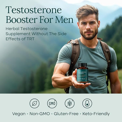 Potent Turkesterone Supplement, 2X Pure (Made in USA - 3rd Party Tested) Most Bioavailable and Natural Test Support Supplement, Supports Energy Lean Muscle Health, Recovery and Stamina, Vegan (60ct)