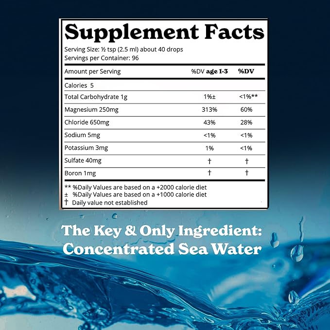 Better Alt Concentrated Trace Mineral Drops |Contains 72+ Minerals| Lab-Tested for Purity | Aids Muscle Recovery and Boosts Energy | 2-Month Pack with 96 Servings