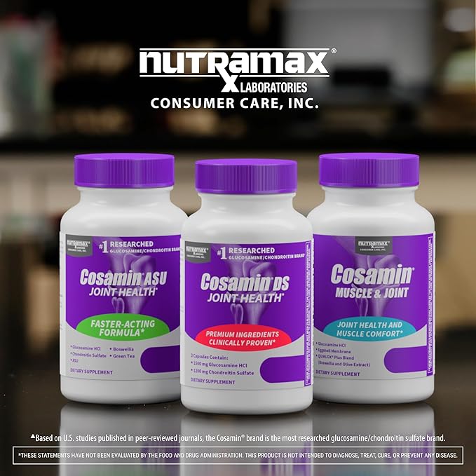 Nutramax Laboratories Cosamin® DS Joint Health Supplement with Glucosamine & Chondroitin for Adult Men & Women, Joint Supplement, 210 Capsules