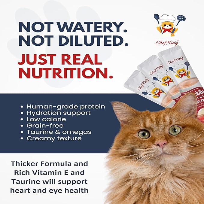 Cat Treats Lickable | Grain-Free Cat Food Toppers| Creamy Puree Squeeze Ups Urinary Tract Health & Kidney Support | 0.5 oz. Each Tube, Chicken with Cranberry Recipe | 10 Tubes