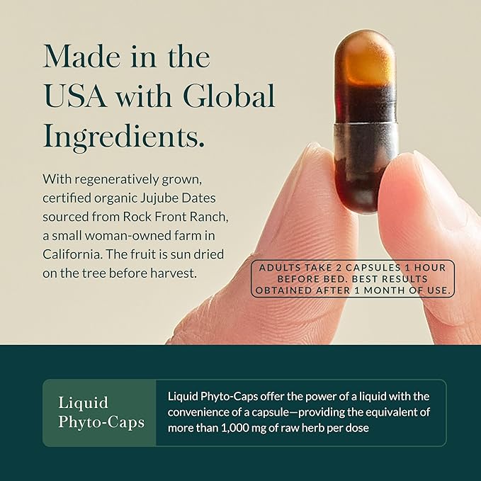 Gaia Herbs SleepThru - Sleep Support Supplement with Ashwagandha Root, Magnolia Bark, Passionflower & Jujube Date* - 120 Vegan Liquid Phyto-Caps (60 Servings)