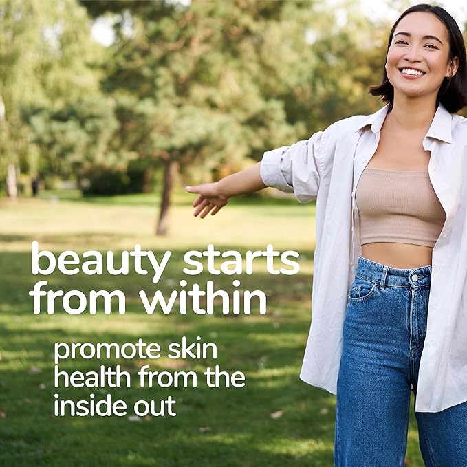 Her Own Beauty Hyaluronic Acid Capsules, Essential Collagen, Zinc, Magnesium, Vitamin C, Support Beautiful Skin, 60 Servings
