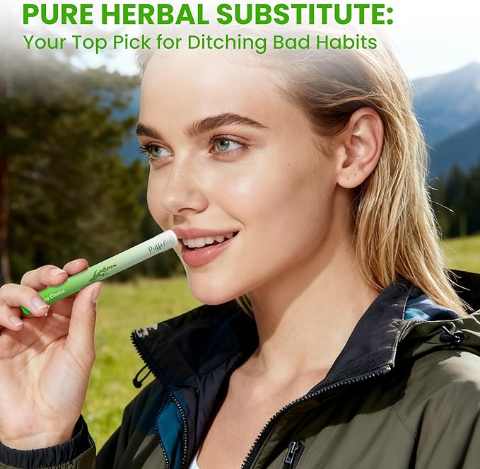 Herbal Diffuser Pen, Detox Diffuser with Mullein, Thyme & Mint for Better Breathing, All Natural Swap - Up to 600 Uses (Varies by Usage), 6 Diffusers, 2 Packs