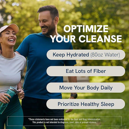 7 Day Colon Cleanse & Detox | Supports Bloating Relief & Occasional Constipation | Fast Acting 7 Day Detox Cleanse for Women and Men with Probiotics for Gut Health & Regularity | Gluten-Free | 30Ct.