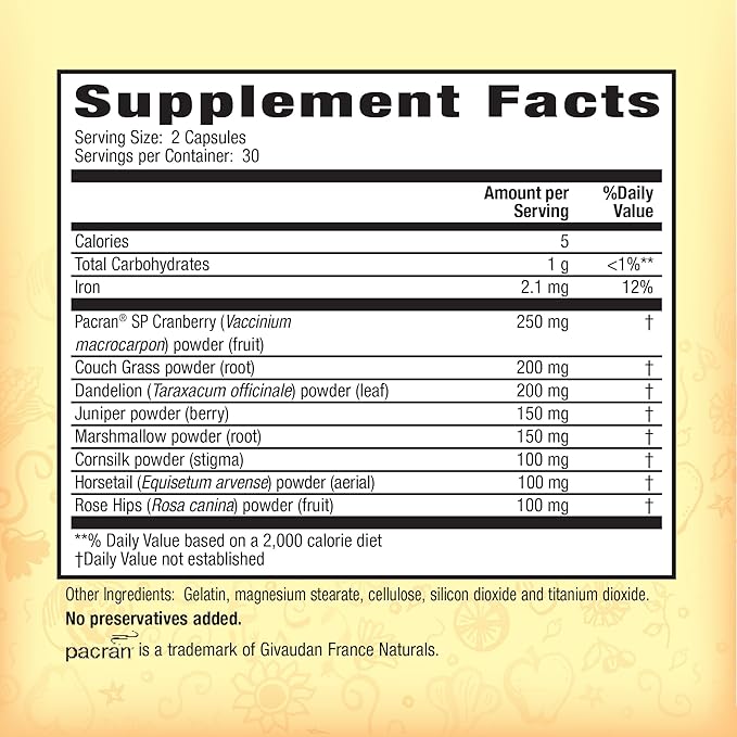 Nature's Secret Urinary Flush & Support with Cranberry - 60 Capsules - 2 Pack