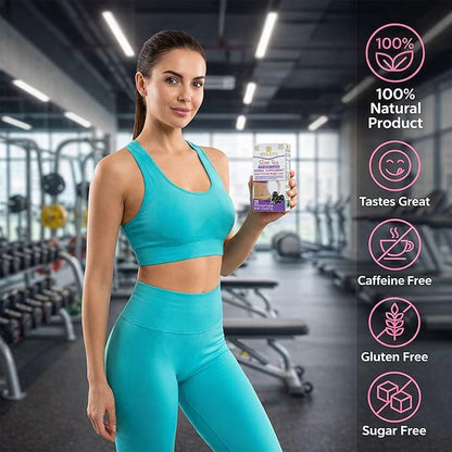 Hyleys Slim Tea Acai Berry Flavor - Weight Loss Herbal Supplement Cleanse and Detox - 25 Tea Bags (12 Pack)