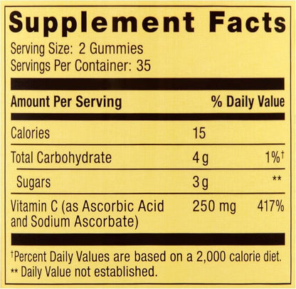 Spring Valley - Gummie Vitamin C 240 mg, 70 Orange Gummies