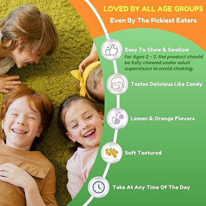 SHIFAA NUTRITION Halal Omega 3 for Kids with DHA Gummies for Brain Development, Heart & Immune Support, Plant-Based, Non-GMO, Algae-Based DHA, Gluten & Gelatin-Free Kids Omega 3 Gummies, 30 Servings