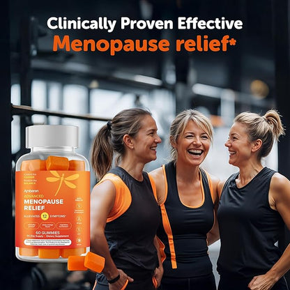 Amberen Menopause Supplement for Women, 60 Gummies, Clinically Proven, Helps Support Hormone Balance, Helps Relieve 12 Menopause Symptoms: Hot Flashes, Night Sweats, Mood Swings and More