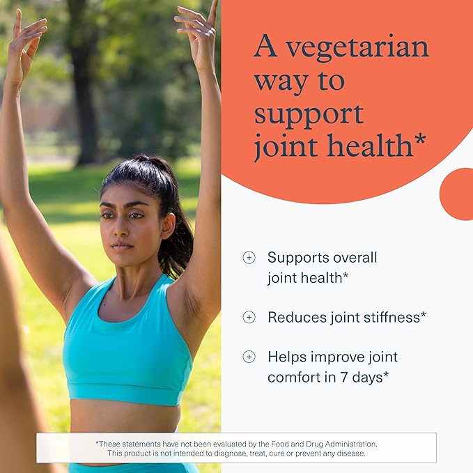 Youtheory Joint Collagen - Vegetarian Collagen Supplement with NEM Eggshell Membrane & Boswellia Extract - Dairy, Soy & Gluten Free - 60 Vegetarian Capsules