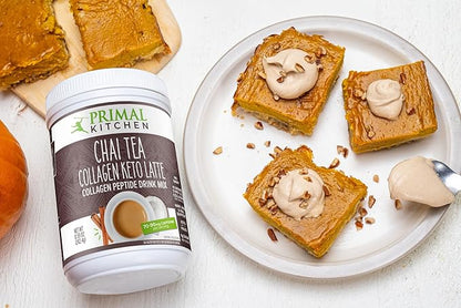 Primal Kitchen Chai Tea Collagen Keto Latte Powder, Collagen Peptide Drink Mix, 8.55 Ounces