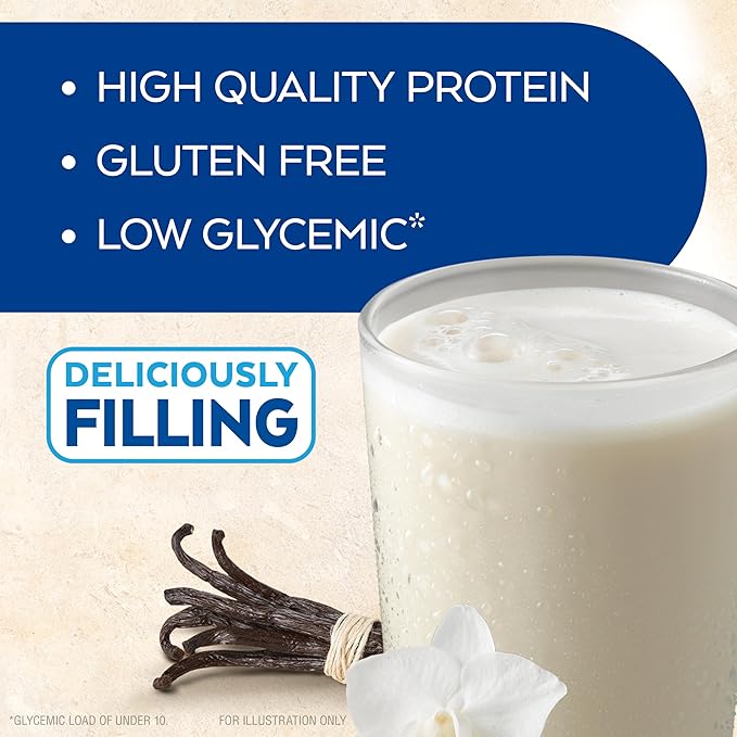 Atkins Creamy Vanilla Protein Shake, 15g Protein, Low Glycemic, 2g Net Carb, 1g Sugar, Keto Friendly, 12 Count (Pack of 2)