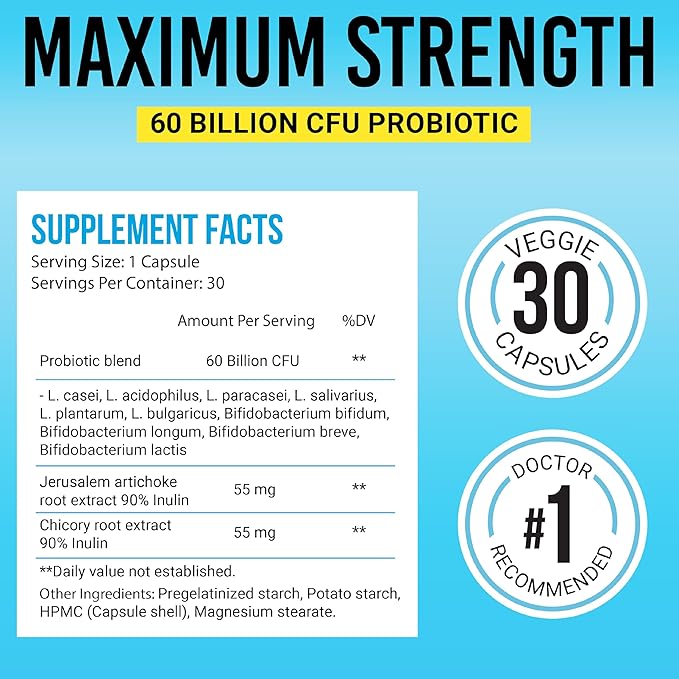 BIGJOHNLAB® - Probiotics for Boost Weight Management - 6 Probiotic Strains - Prebiotics - Key Ingredient Cayenne & Green Tea - Supports Gut Health - Weight Management for Women & Men - 30 CT