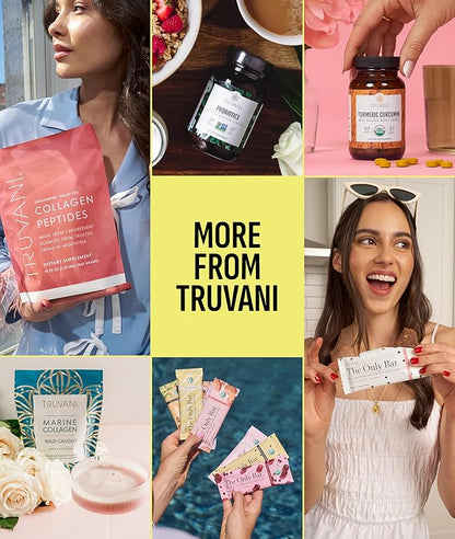 Truvani Vegan Pea Protein Powder | Lemon Cookie | 20g Organic Plant Based Protein | 1 Serving | Keto | Gluten & Dairy Free | Low Carb | No Added Sugar