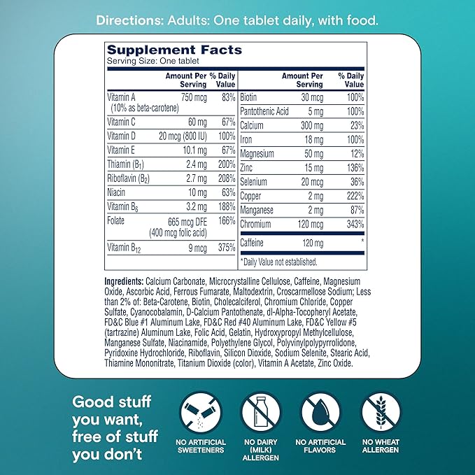A Day Women's Active Metabolism Daily Essential,Multivitamin for Women,Metabolism Support,Vitamins for Women with All 8 B-Vitamins,Vitamin D,Magnesium & More,120 Count (Pack of 2)