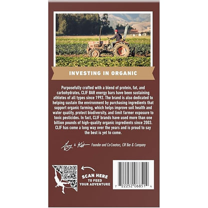 CLIF BAR - Energy Protein Bars - Chocolate Brownie - Made with Organic Oats - Energy Bars - Non-GMO - (15 Pack)
