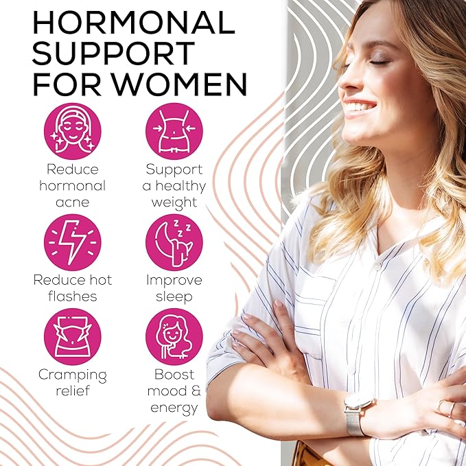 Cortisol Supplements for Women with Ashwagandha, Rhodiola & L-Theanine | Cortisol Reducer Designed for High Stress, Fatigue & Mood Swings | Supports Hormone Balance & Steady Energy | 60 Capsules
