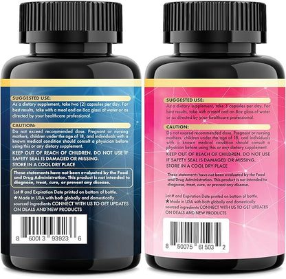 Cortisol & Myo-Inositol Supplement Bundle, Soothe & Smooth Bundle, Cortisol Balance, GABA, Magnesium, Ashwagandha, L-Theanine, D-Chiro Inositol, Folate, Berberine, Chasteberry, Zinc (3 Pack)