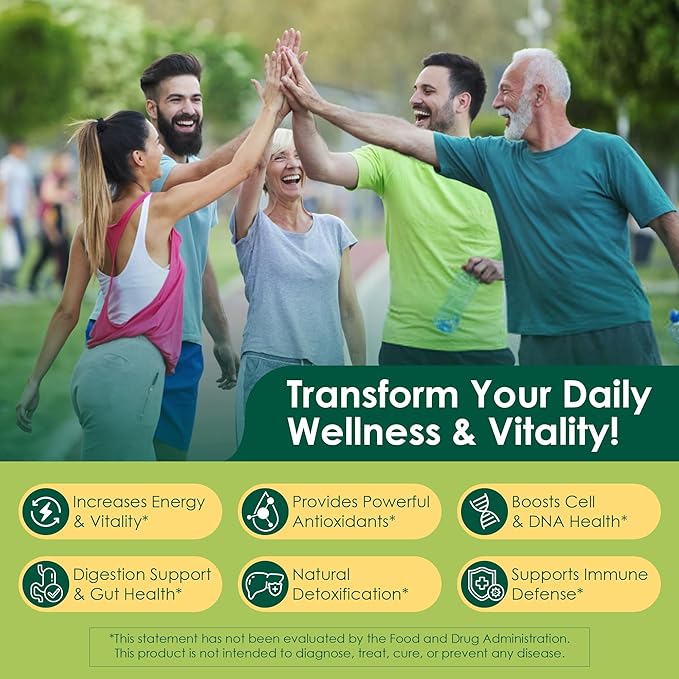 Organic Spirulina + Chlorella Gummies, High in Vegan Protein, Chlorophyll, Nutrient Dense Green-Blue Algae +Super Greens, Vitamin C, D3, Zinc, B12 for Daily Energy, Cleanse, Antioxidant, Immune, 60Cts