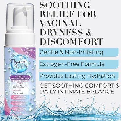 Vaginal Wash for Dryness Relief - pH Balanced Feminine Wash for Women, Alleviate Irritation & Discomfort, Fragrance-Free, Paraben-Free, Suitable for All Skin Types
