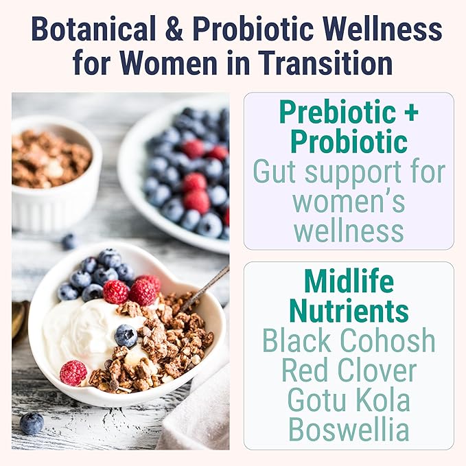 Boswellia Serrata Black Cohosh Gotu Kola Red Clover Extract Complex Gummies w. Probiotic Fiber (Chicory Root Inulin) MSM Methylsulfonylmethane, Supplement Alt for Organic Powder Capsules Tincture