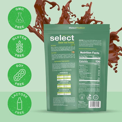 PEScience Select Vegan Protein Powder, Plant Based Protein Powder, Amazing Taste, Smooth Texture, Pea and Brown Rice Blend, Dairy Free, Lactose Free, Gluten Free - Chocolate Bliss, 5 Servings