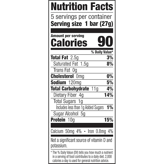 Protein One 90 Calorie Chocolate Chip Protein Bar , 4.8 Ounce (5 Count)