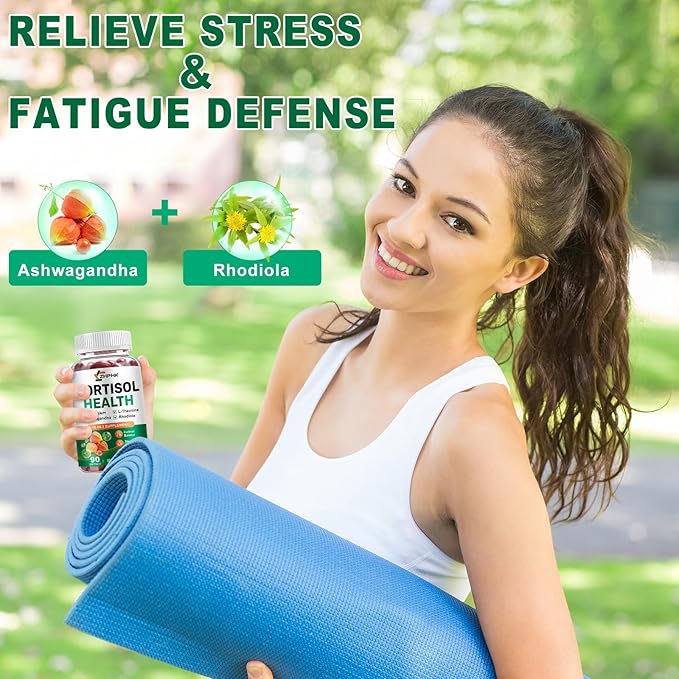 Cortisol Supplements for Women and Men Softgels, Cortisol Manager 10-in-1 with Magnesium Ashwagandha Rhodiola L-Theanine Balanced Cortisol Levels for Relaxation Focus Cognitive Night Support 180 Count