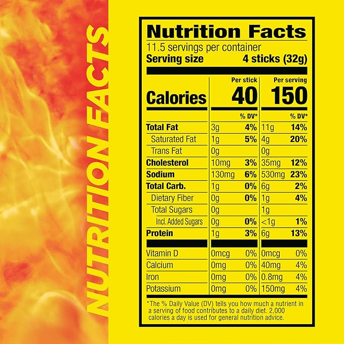 Slim Jim Smoked Meat Sticks, Original Flavor, 6g Protein Per Serving, Snack Size, Easter Basket Stuffer for Men, 0.28 oz. (46 Count)