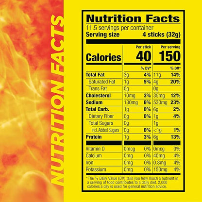 Slim Jim Smoked Meat Sticks, Original Flavor, 6g Protein Per Serving, Snack Size, Easter Basket Stuffer for Men, 0.28 oz. (46 Count)