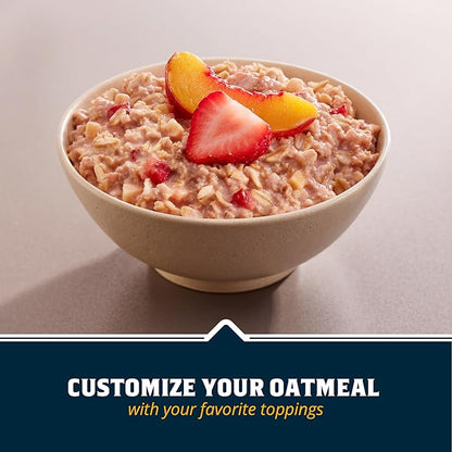 Quaker Protein Instant Oatmeal, Apple Cinnamon, 12g Protein per Serving, Whole Grains, No Artificial Flavors, No Added Colors, 2.11 oz Packets, (6 Pack)