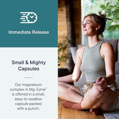 Biotics Research Mg-Zyme™ Triple Magnesium Complex 100 mg- Magnesium Glycinate, Gluconate, Aspartate Chelated Supplement, High Absorption, Support Sleep, Energy, Cardiovascular Health–100 Capsules