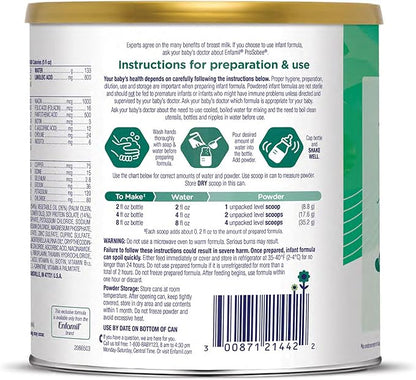 Enfamil Prosobee Plant based Baby Formula, for Sensitive Tummies, Soy-based Plant Sourced Protein, Vitamins for Immune Support, Lactose-free, Milk free, Gluten free, 20.9 Oz Can, 4 Count