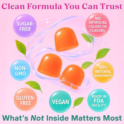 Dr. Lu Happy Girl Feminine Balance Gummies | Pineapple Gummies for Women pH Balance with Probiotics & Immune Support | Delicious & Naturally Flavored, Sugar-Free, Vegan - 60 Count