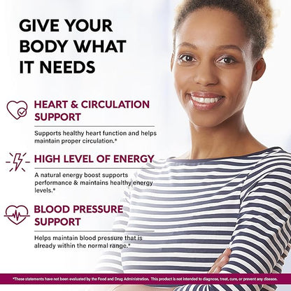 Beet Root 5-in-1 Complex Capsules - Healthy Blood Pressure Support Supplement** for Heart & Circulation Support - with Hawthorn Berry, Hibiscus & Garlic - for Men & Women - Made in USA, 240 Capsules