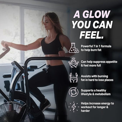 GLP-1 Fit Gal | Weight Loss Pills, Appetite Suppressant & Fat Burner for Women | Supports Healthy Pathways Associated with GLP-1 Activity | 3rd Party Tested Supplement - 60 Capsules for Adults