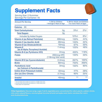 Feel Great Kids Multivitamin Gummies | Citrus & Strawberry Flavored Vitamins for Kids | Multivitamin Gummies with Vitamin D for Bone, Muscle & Immune Support | Chewable Vitamins | 45-Day Supply