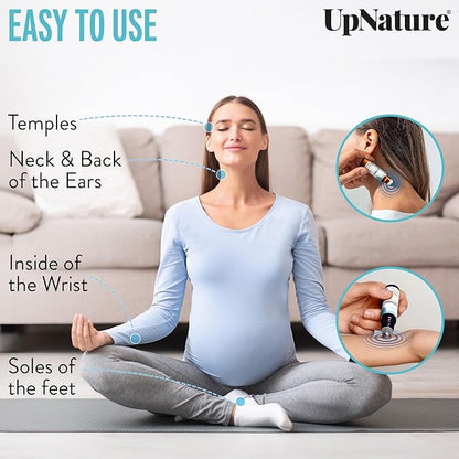 UpNature Peppermint Essential Oil Roll On - Natural Nausea Morning Sickness Relief for Pregnant Women - Pregnancy Must Haves Rollerball Roller