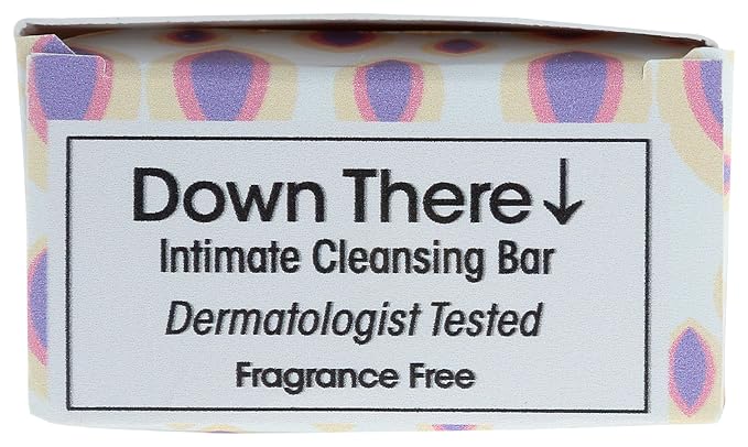 ONE WITH NATURE Down There Fragrance Free Intimate Cleansing Soap Bar, 3.5 OZ