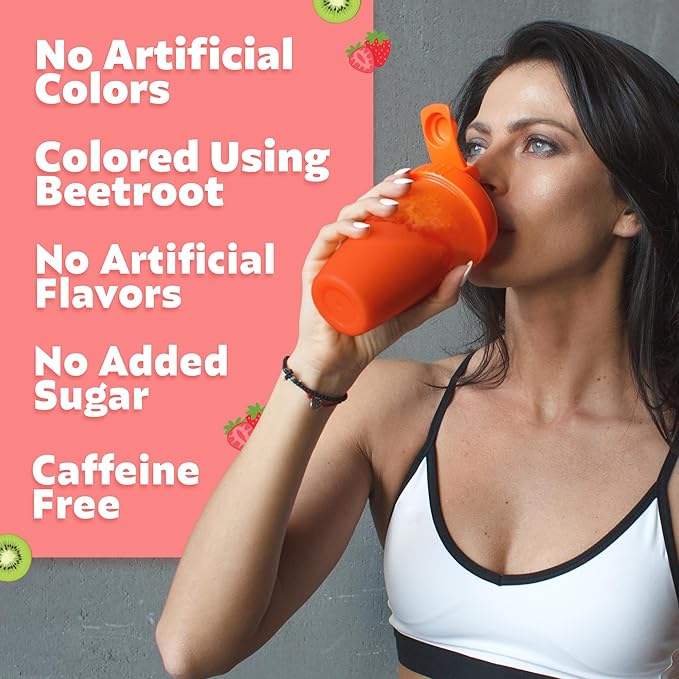 Electrolytes + Enhanced Collagen Zero Sugar Powder with Vitamin C - Muscle Recovery & Hydration Support - 30 Servings - Supports Immune & Joint Health - Keep Your Skin Looking Radiant & Hydrated