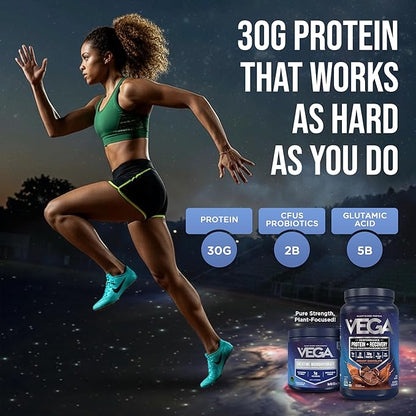 Vega Creatine Monohydrate Powder 17.6oz (100 Servings) Sport Protein & Recovery Chocolate Protein Powder 1.8lbs - Plant-Based Protein and Muscle Support