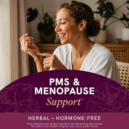 Wild Yam Cream for Hormone Balance | 3450mg Wild Yam for Herbal Menopause & PMS Support | Enriched with Vitex, Black Cohosh, Lavender & More | Estrogen & Progesterone Free Balancing Cream | 4 Oz.