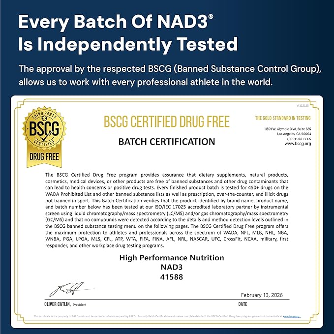 HPN NAD3 Clinical NAD+ Booster, Cellular Health & Natural Energy - NAD Supplement for Healthy Aging, Metabolic Support, NRF2 & Longevity, Nicotinamide Riboside & NMN Alternative, 240ct, 120-Day Supply