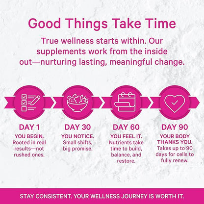 Pink Stork Postpartum Mood Support - Postnatal Hormone Balance for Women - Breastfeeding Friendly New Mom Essentials - Ashwagandha, Chamomile, & Vitamin D - Stress & Mood, 60 Capsules