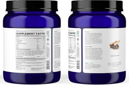 Ora Organic Vegan Protein Powder - 23g Plant-Based Protein Powder for Women and Men | Clean Protein Source, Keto Friendly, Gluten Free, Paleo, Dairy-Free, Soy-Free - Vanilla Chai - 20 Servings