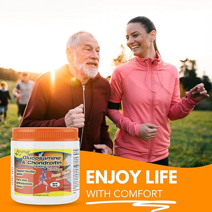 Arymar Glucosamine Chandroitin Powder (1500mg/1200mg) - Joint Health Support Supplement - Helps Maintain Mobility & Flexibility - High Absorption Formula - 300g (10.5 oz) (2, 20.3)
