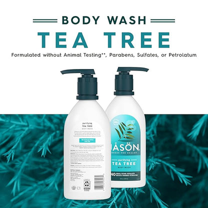 JASON Tea Tree Purifying Body Wash, For a Gentle Feeling Clean, 30 Fluid Ounces