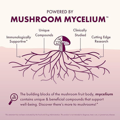 Host Defense MycoBenefits PMS Capsules - Mushroom Supplement for Women's Health Support - Support for Monthly Hormonal Fluctuations - Includes Maitake, Reishi, Vitex - 60 Capsules (30 Servings)