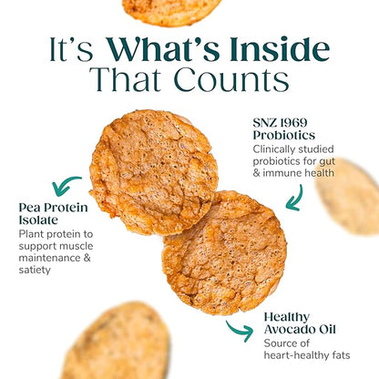 Wonderslim Protein Chips with Probiotics, Sour Cream & Onion | 12g Plant Protein, 170 Cal | High Protein Chips, Vegan, Gluten Free, Non-GMO | Made with Avocado Oil, No Seed Oils | 12 Pack