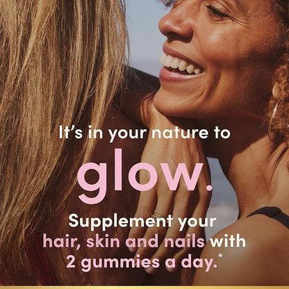 Nature's Bounty Optimal Solutions Hair,Skin & Nails Vitamin Gummies with Biotin,2500 mcg,Strawberry,80 Count (Pack of 3)